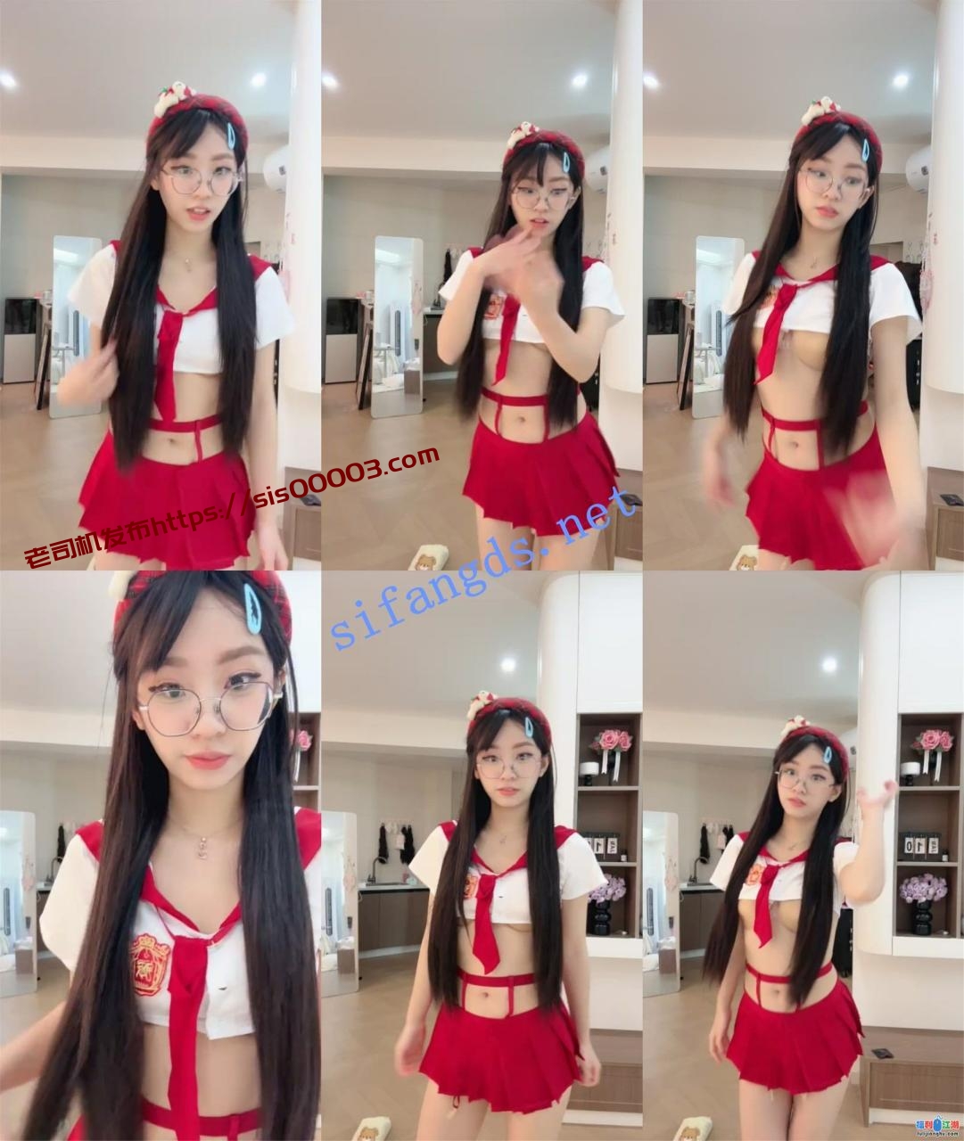 经典斯文女孩~【精品粉宝宝】学生装制度~太美了~道具自慰【2.29G】