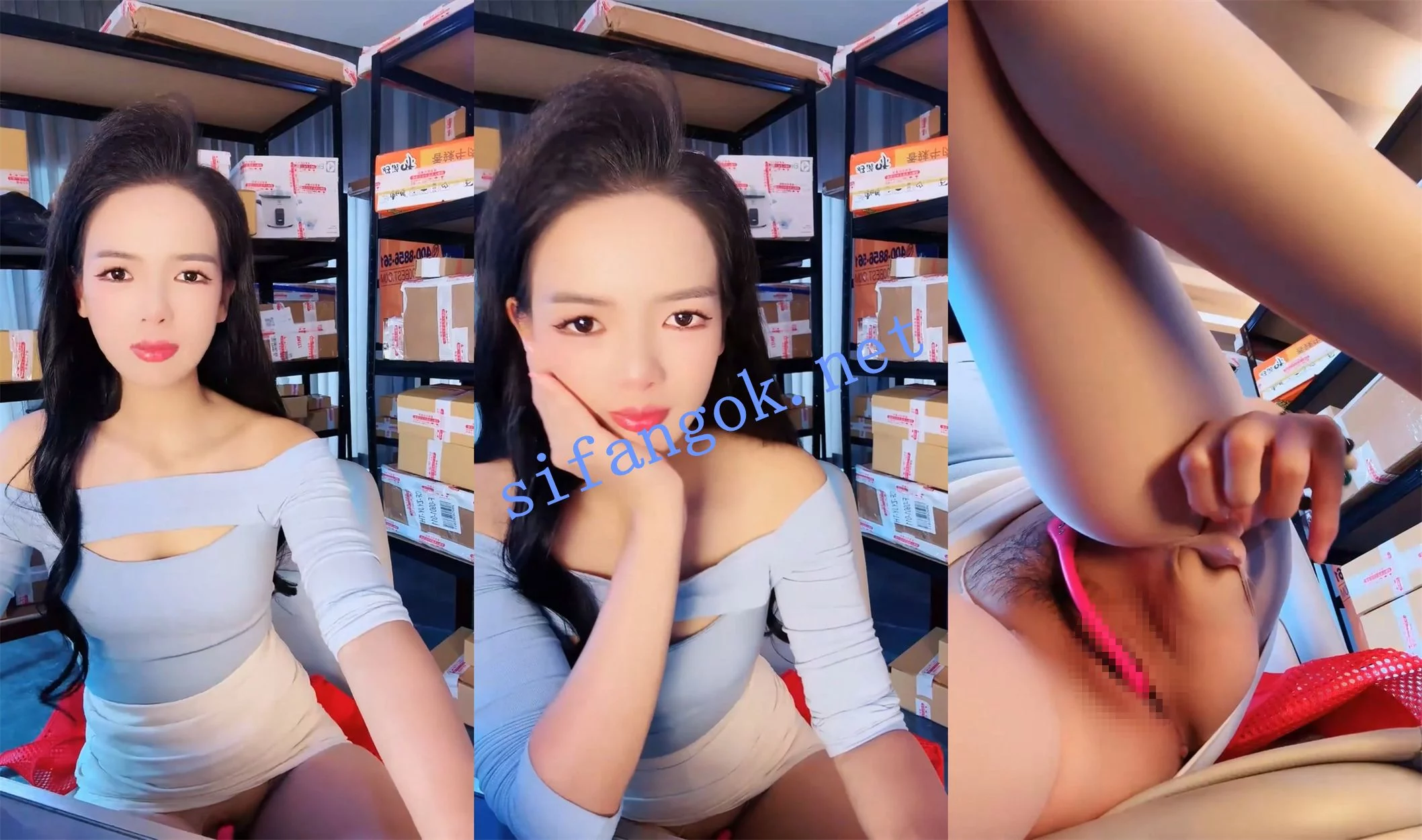 √气质女神 绝美! 小小晴 仓库上班塞跳蛋~厕所剧烈潮喷 图 01