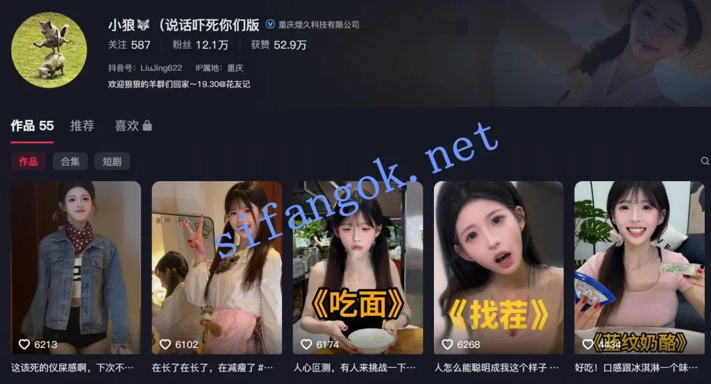 【抖音】小狼 短视频网红小美女 情趣内衣福利定制8V【8V】【743M】