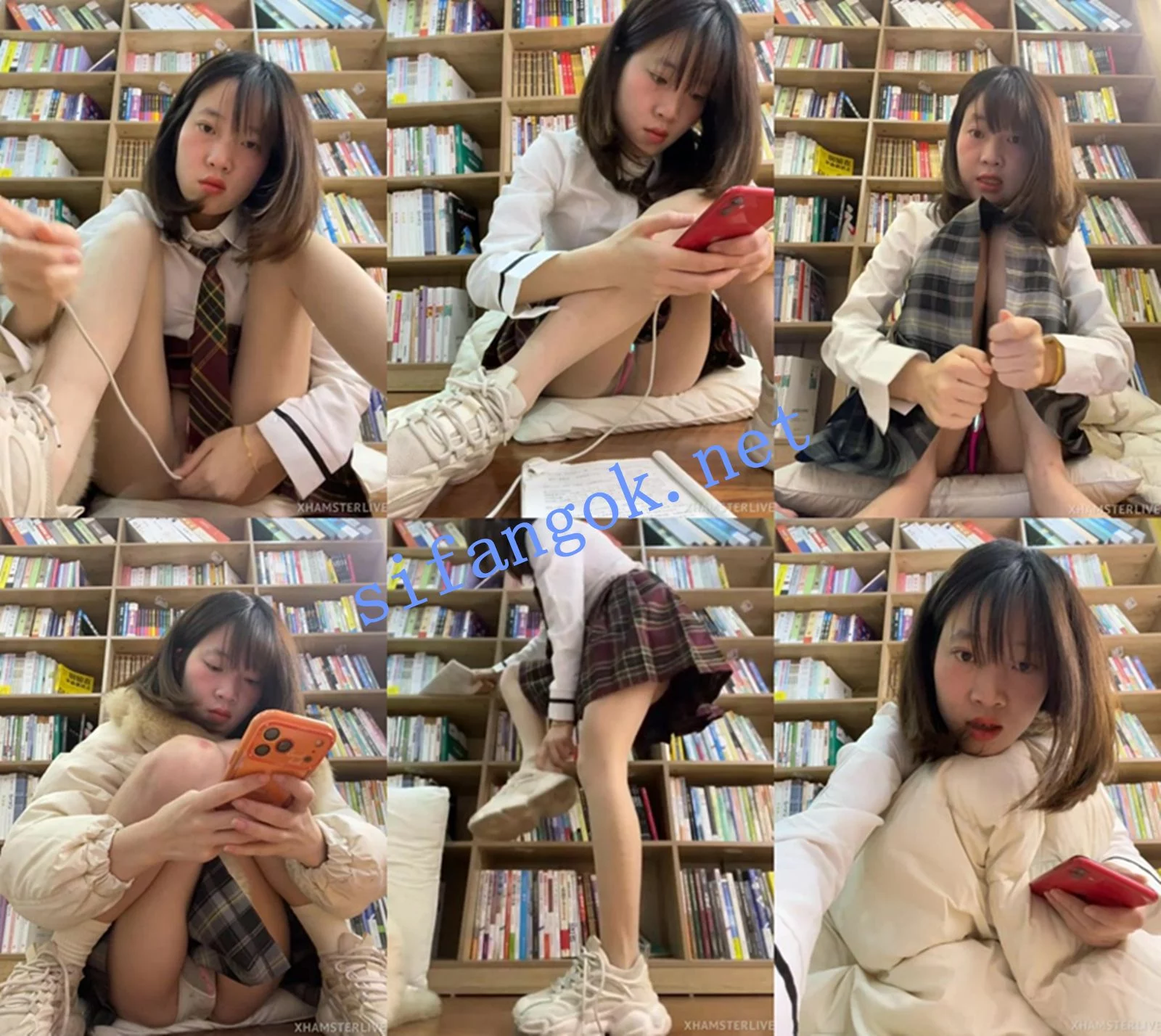 灬在校大学生 littleqiu 学校图书馆裸空~全裸跳蛋~超级给力 图 01