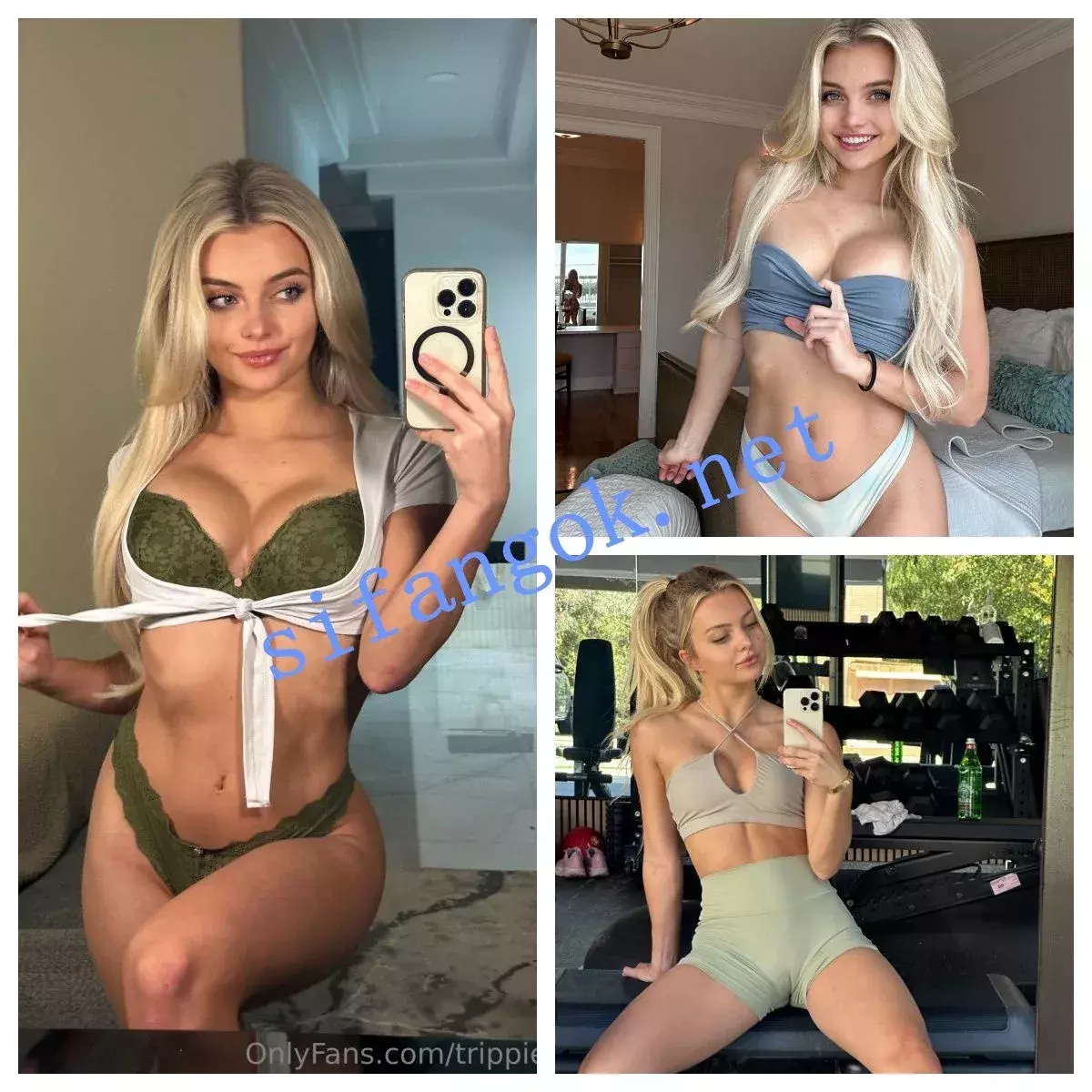 Onlyfans INS 顶级时装模特 健身博主 trippie bri 做爱内射3P PPV 图 01