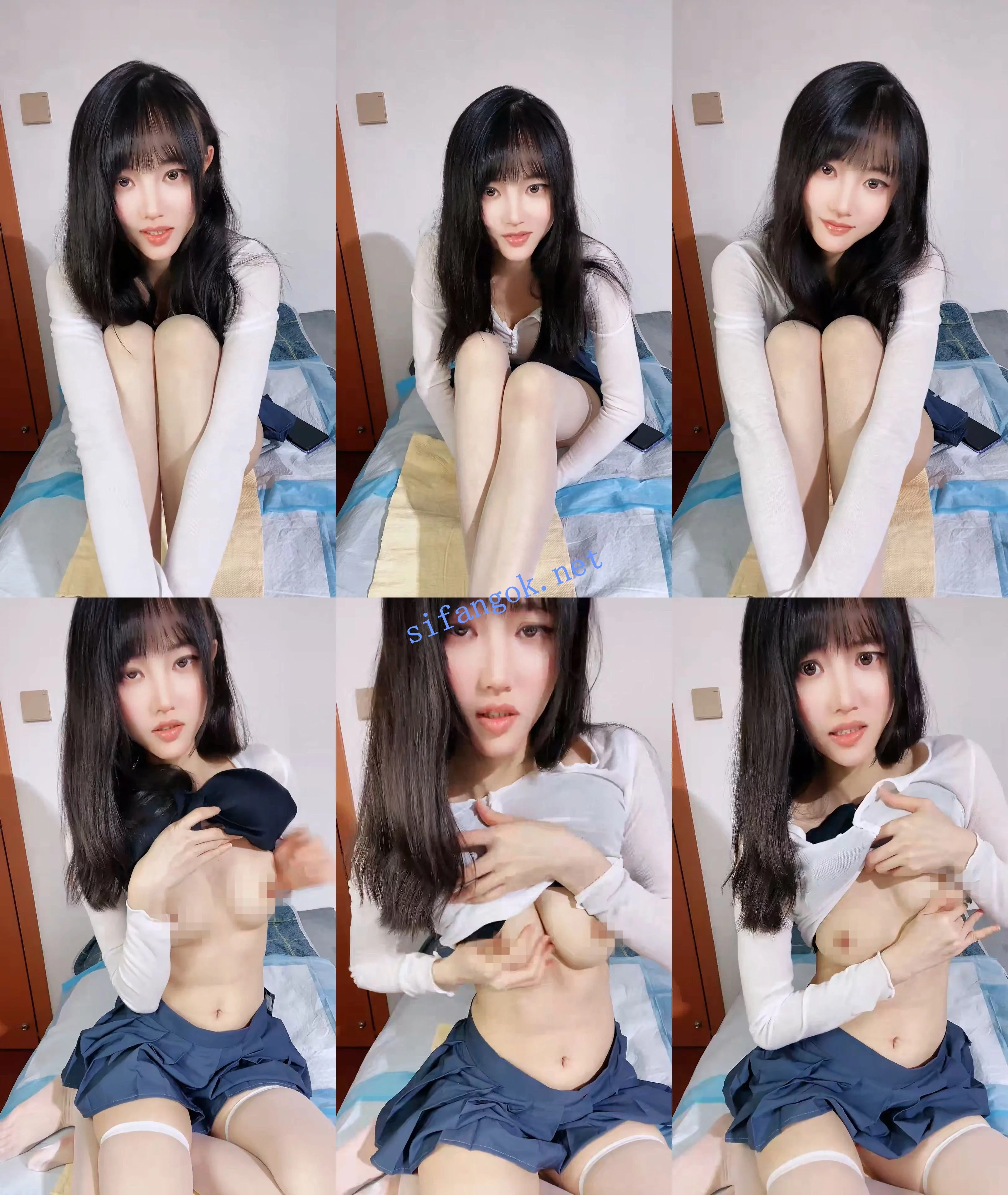 ♆♆ 少女学潮喷 清秀学姐~! 逆天长腿~跳蛋自慰~爽到出水 图 01