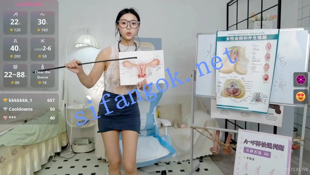 ❤❤❤ST阴道老师讲解~Stripchat cosplay_LiLi 巴氏腺液~分泌物 图 12