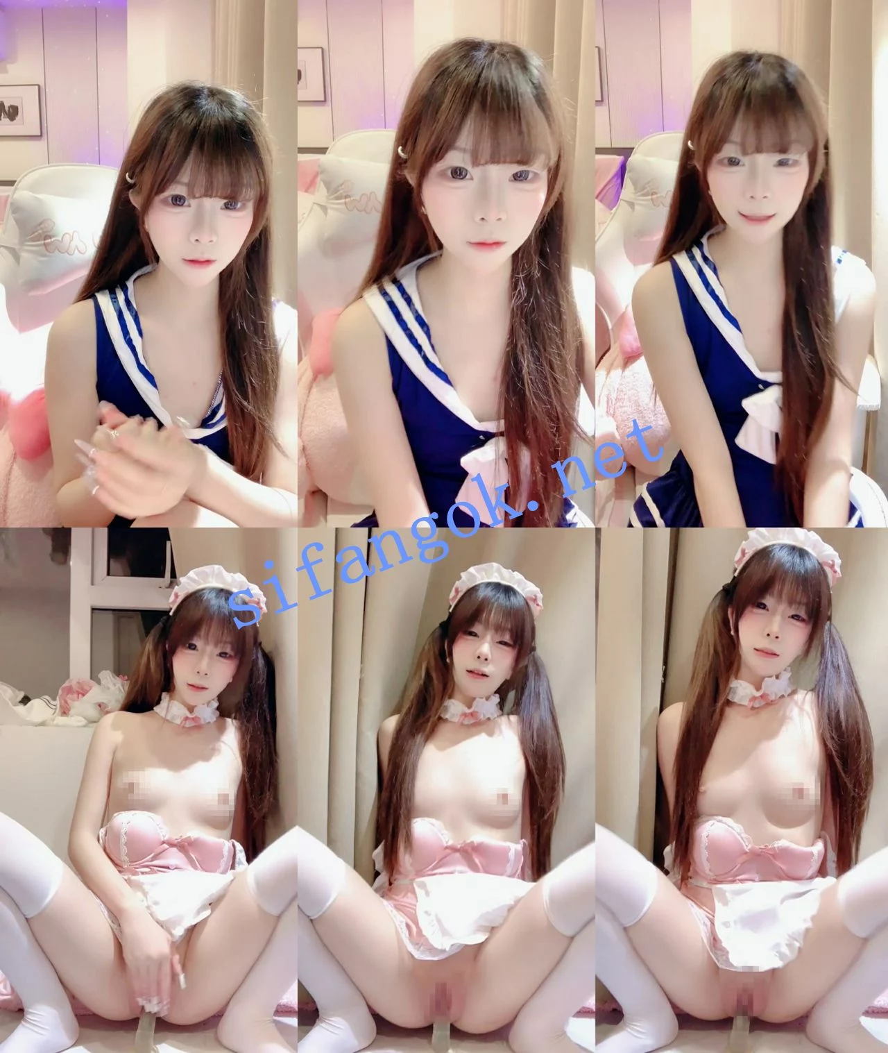 萝莉小学妹【呆呆萝】超粉嫩的跳蛋抠逼水晶棒狂插喷水！~