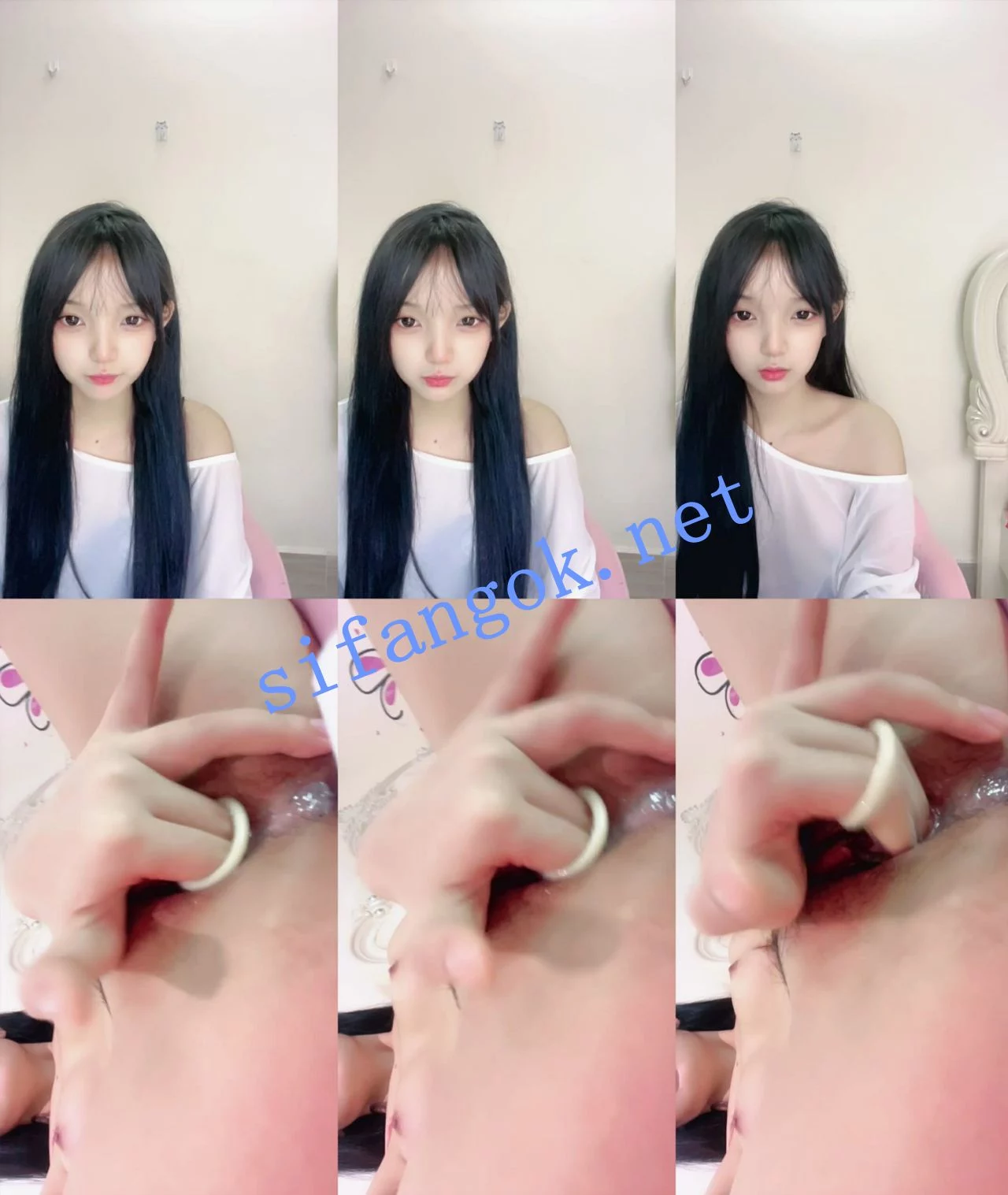 校花女神下海!~ 鬼鬼啊 纤细小蛮腰~裸舞~道具自慰~~ 图 01