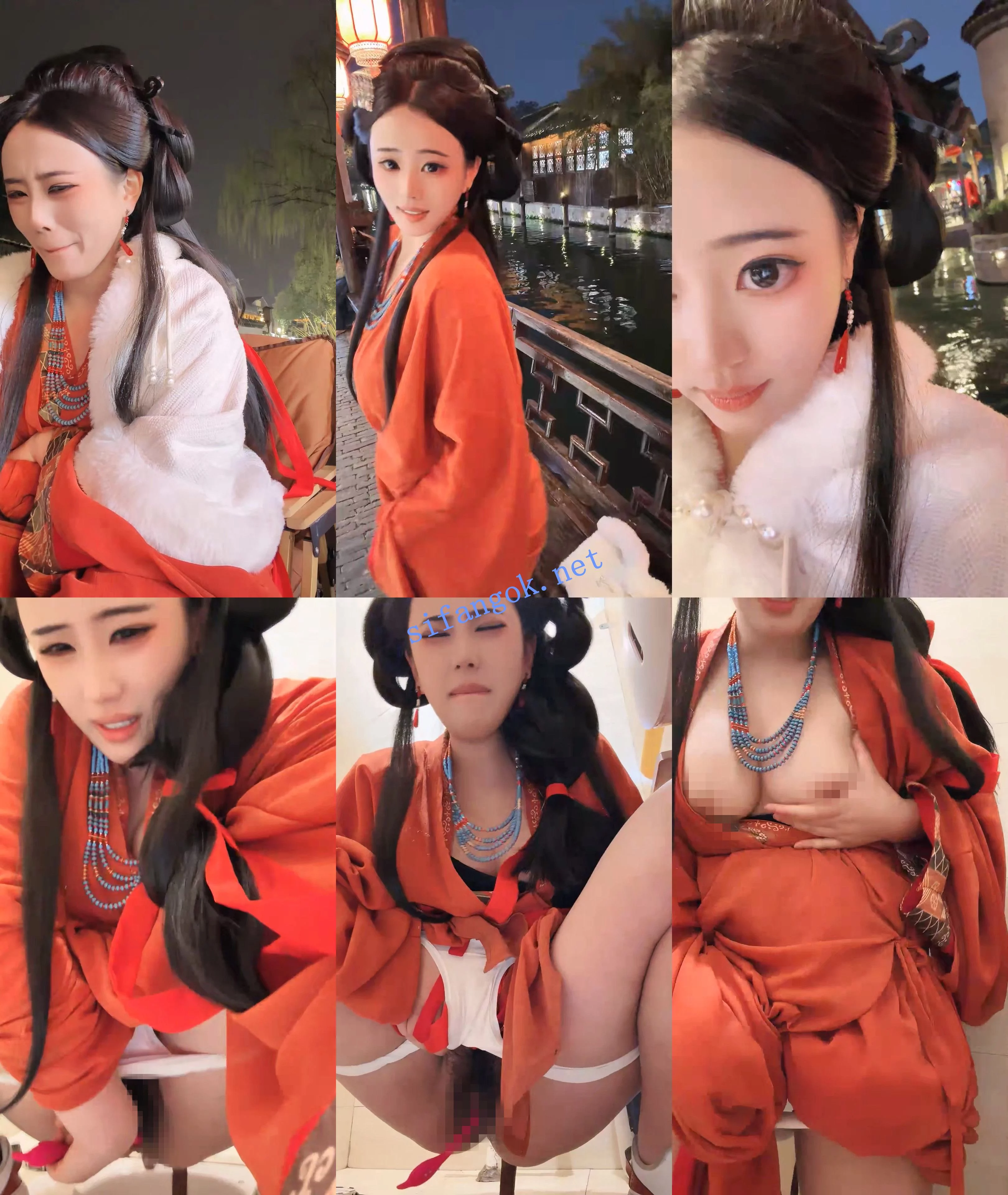 ♆♆ 小鱼糕冷 古城汉服户外跳蛋~空姐制服~球场无套狂操 图 01