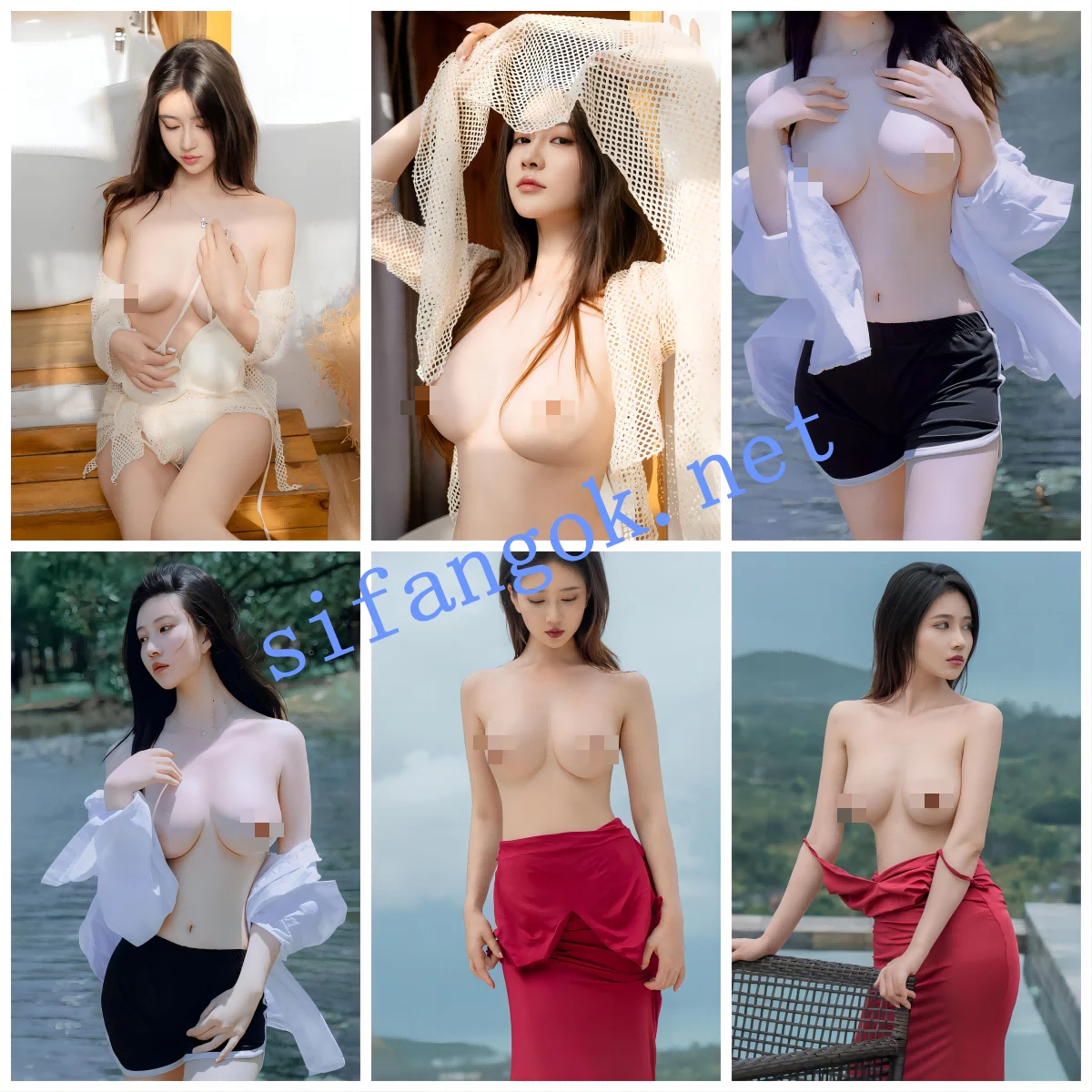 【网红年年】极品身材高颜巨乳女神 大尺度性感写真 露奶