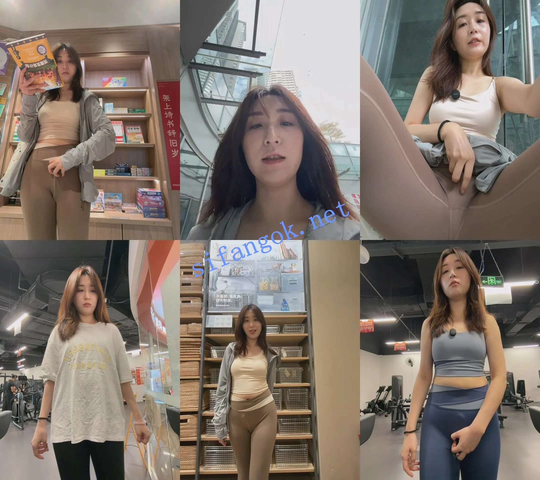 ♆ KK-328 气质御姐! 阳台~健身房惊险露出~自慰! 图 02