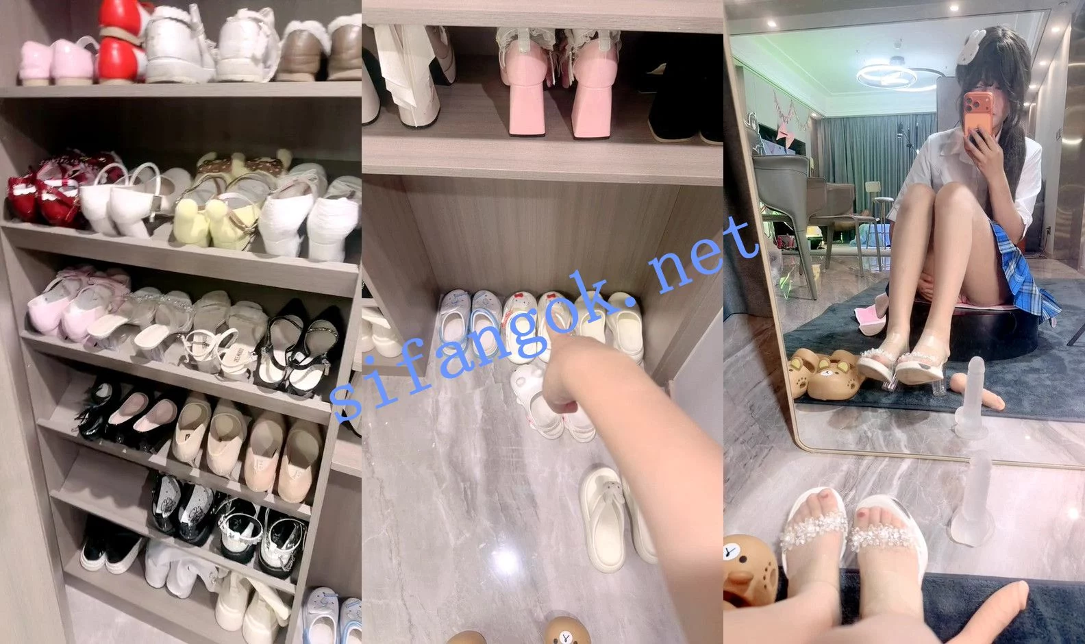 ⚡ 核弹! 张晚萌 美少女cos蕾姆~JK学妹~小僵尸~爆菊~ 图 04