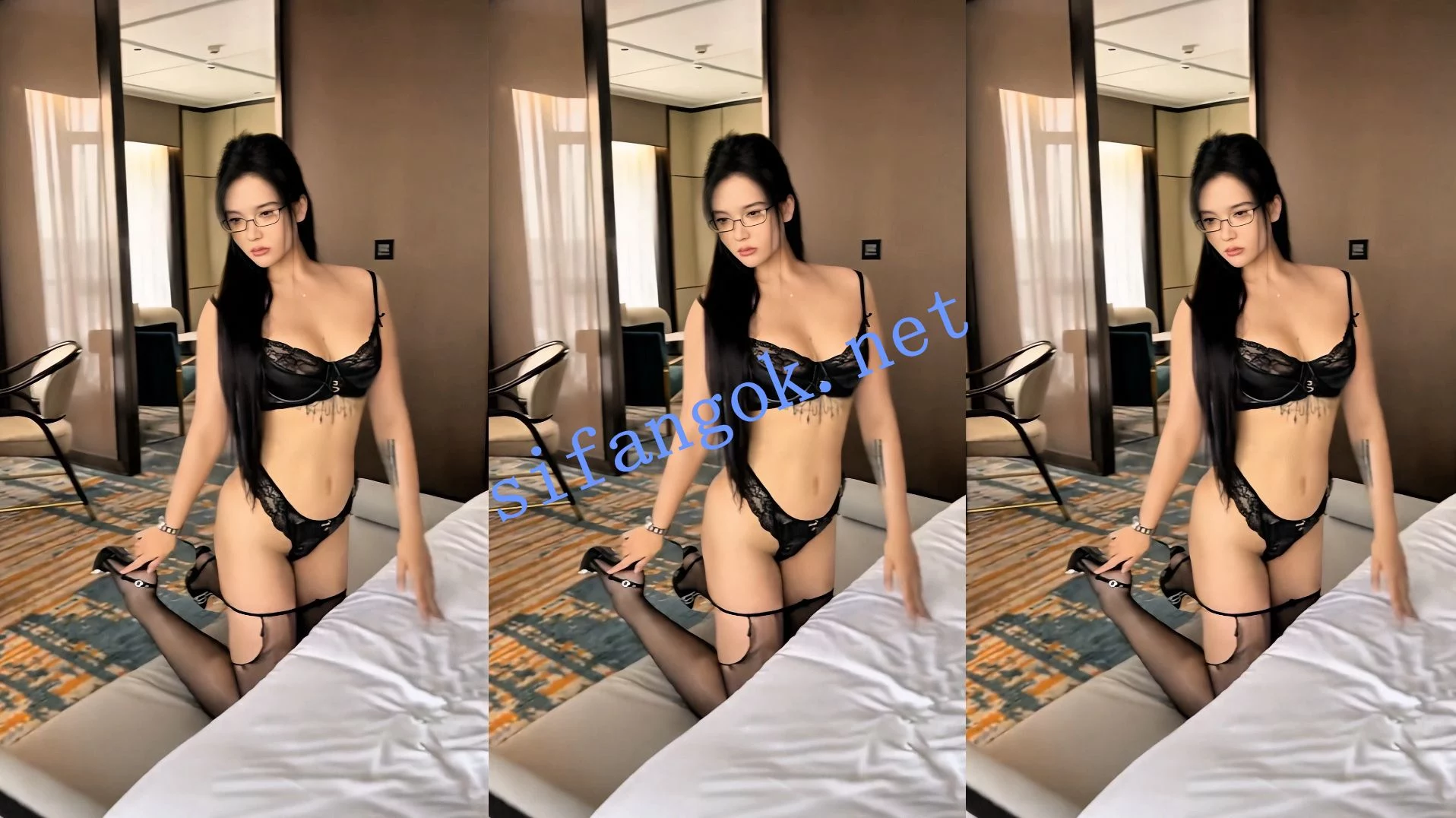 抖音 娜比 知名网红模特,情趣内衣写真私拍6V 图 05